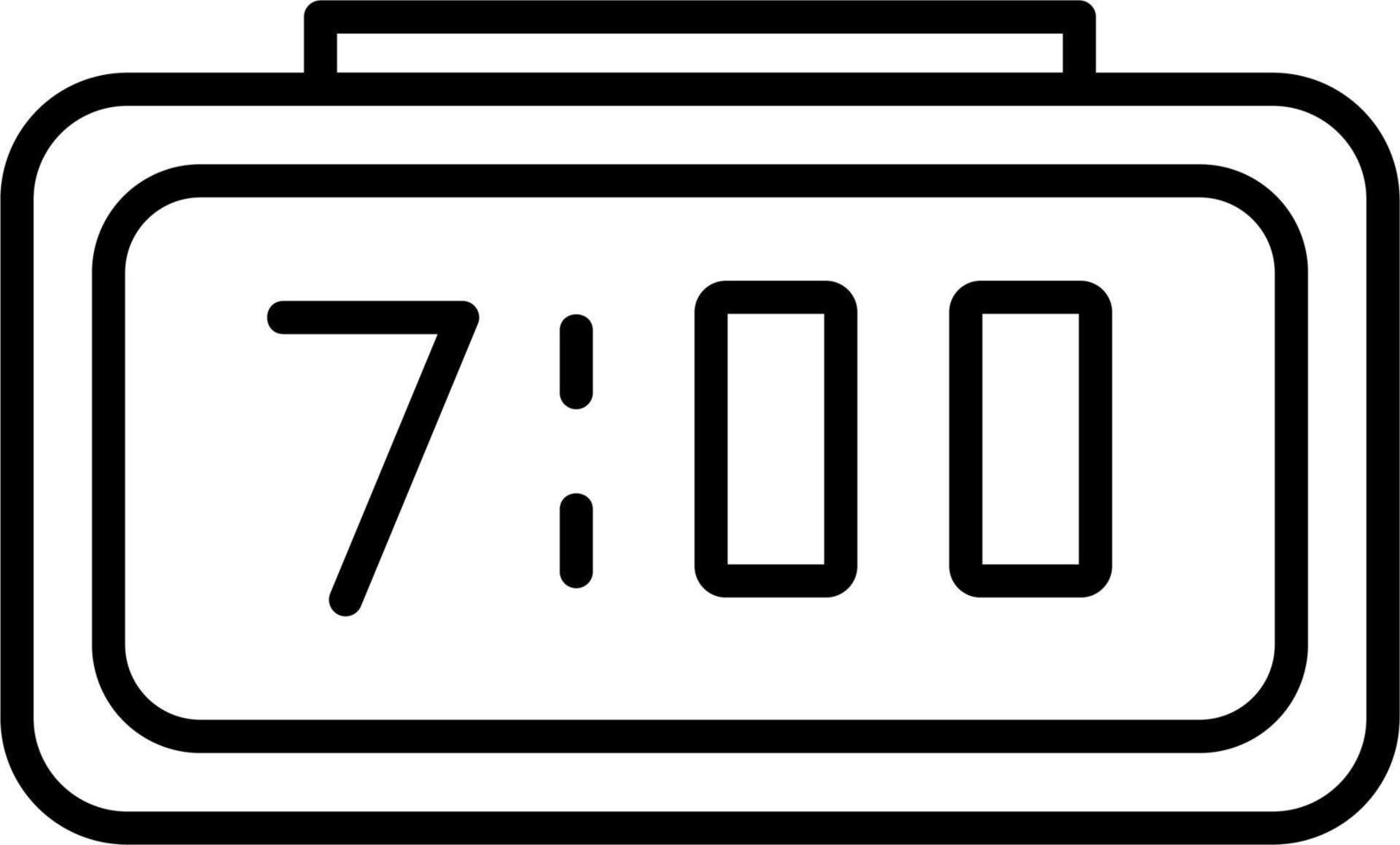 Digital Clock Vector Icon