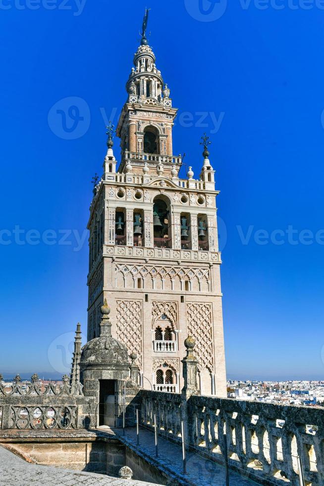 la giralda, campana torre de el Sevilla catedral en España. foto