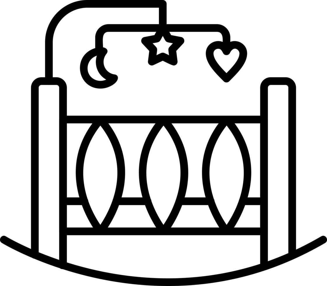 Crib Vector Icon