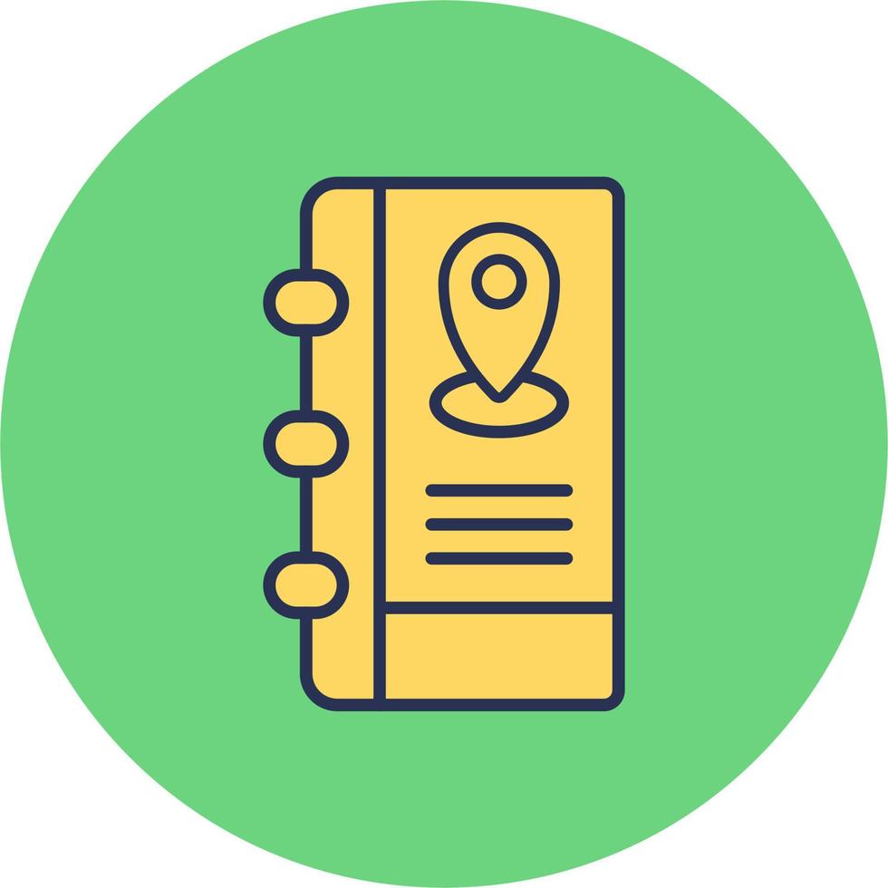 Address Book Vector Icon 19965935 Vector Art at Vecteezy