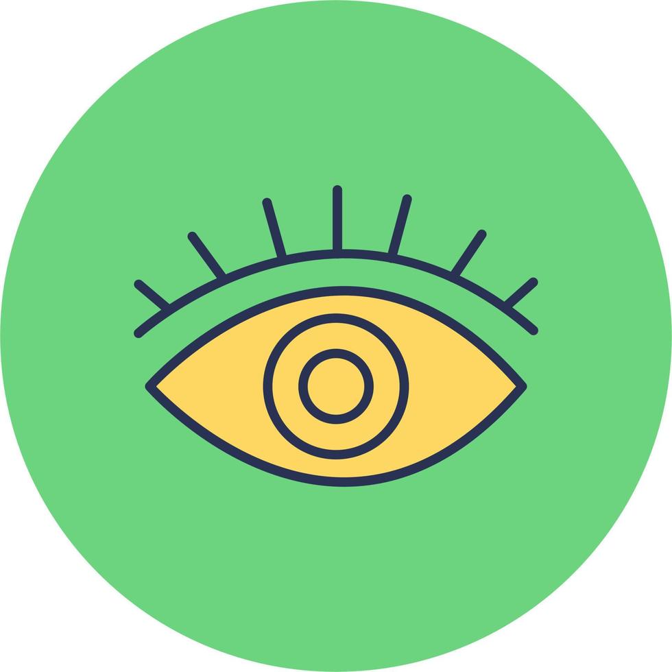 icono de vector de ojo