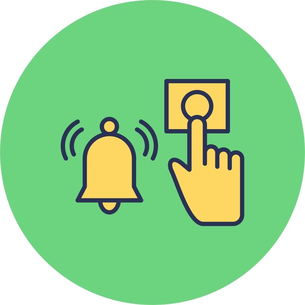 Emergency Alarm Button Vector Icon