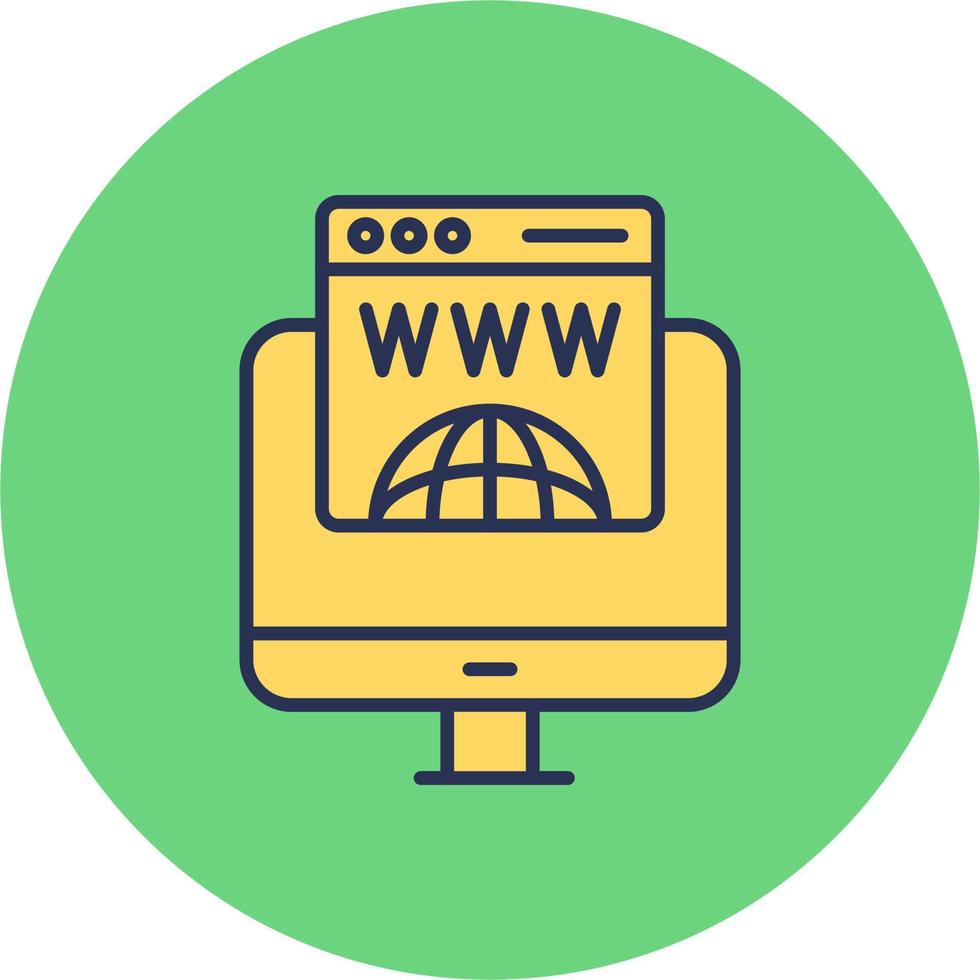 Domain Registration Vector Icon