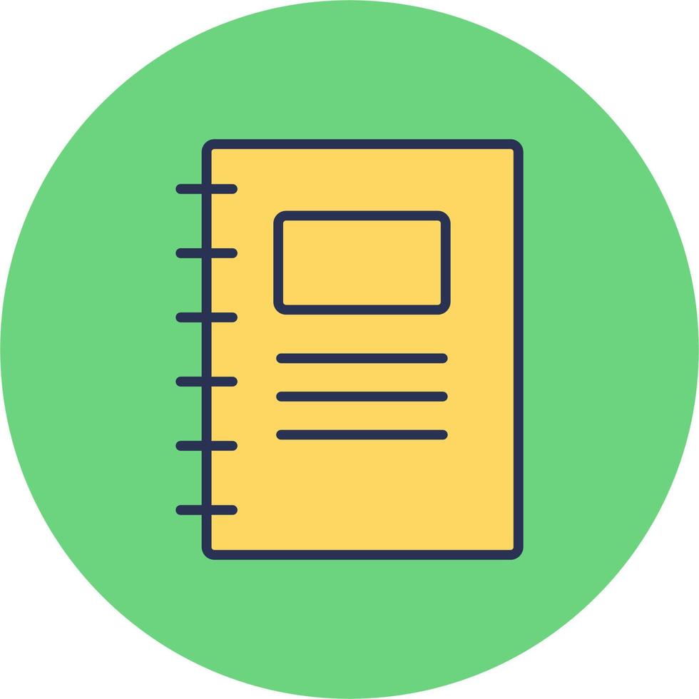 Notepad Vector Icon 19966307 Vector Art at Vecteezy