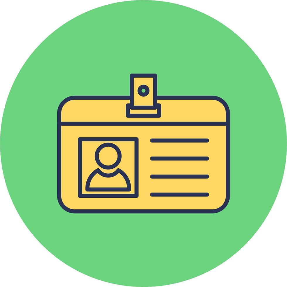 Identification Card Vector Icon