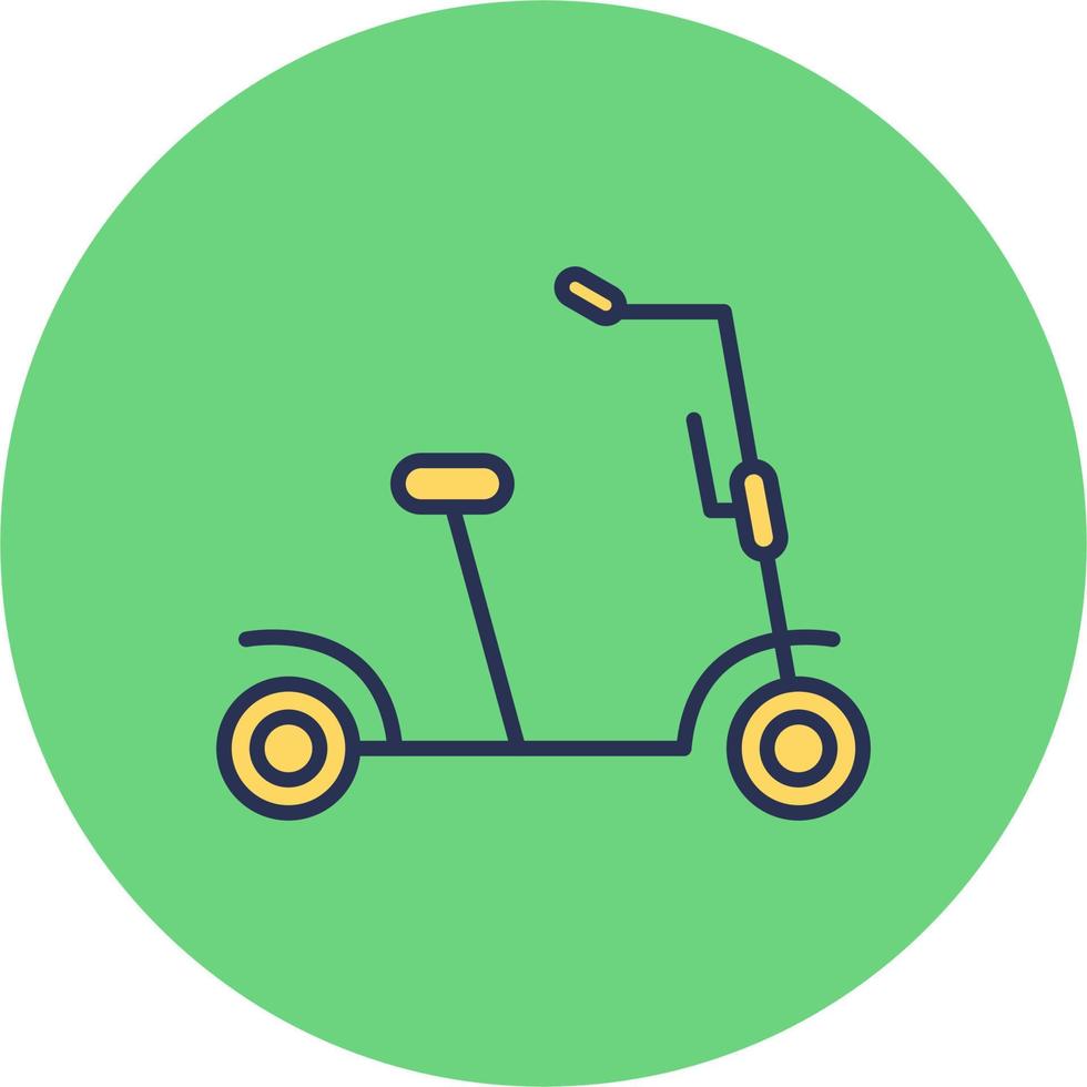 Kick Scooter Vector Icon