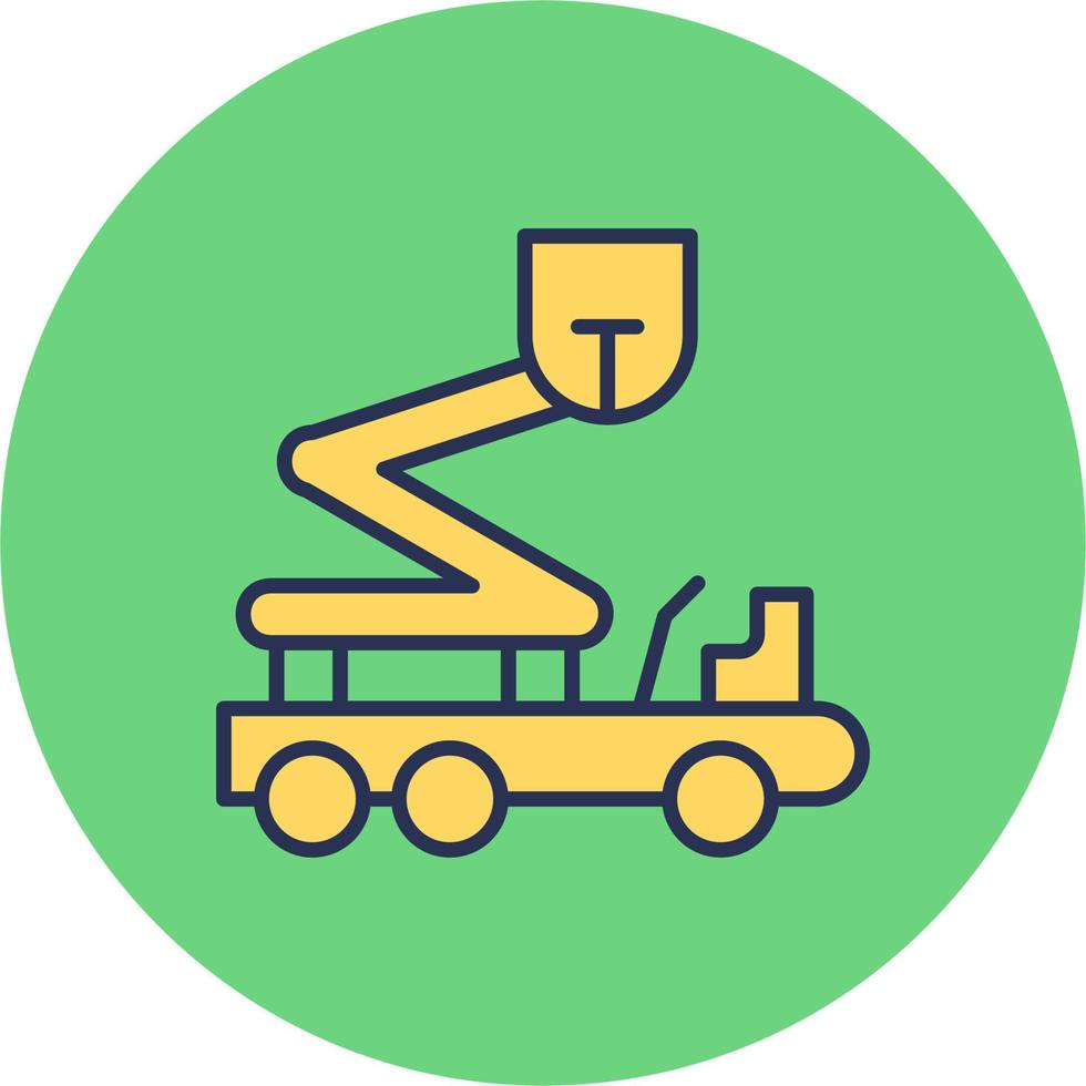 Boom Lift Vector Icon
