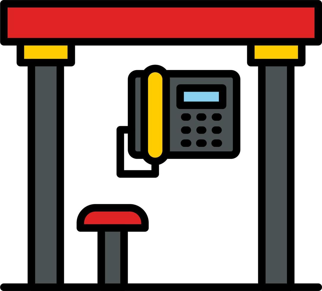 Telephone Box Vector Icon