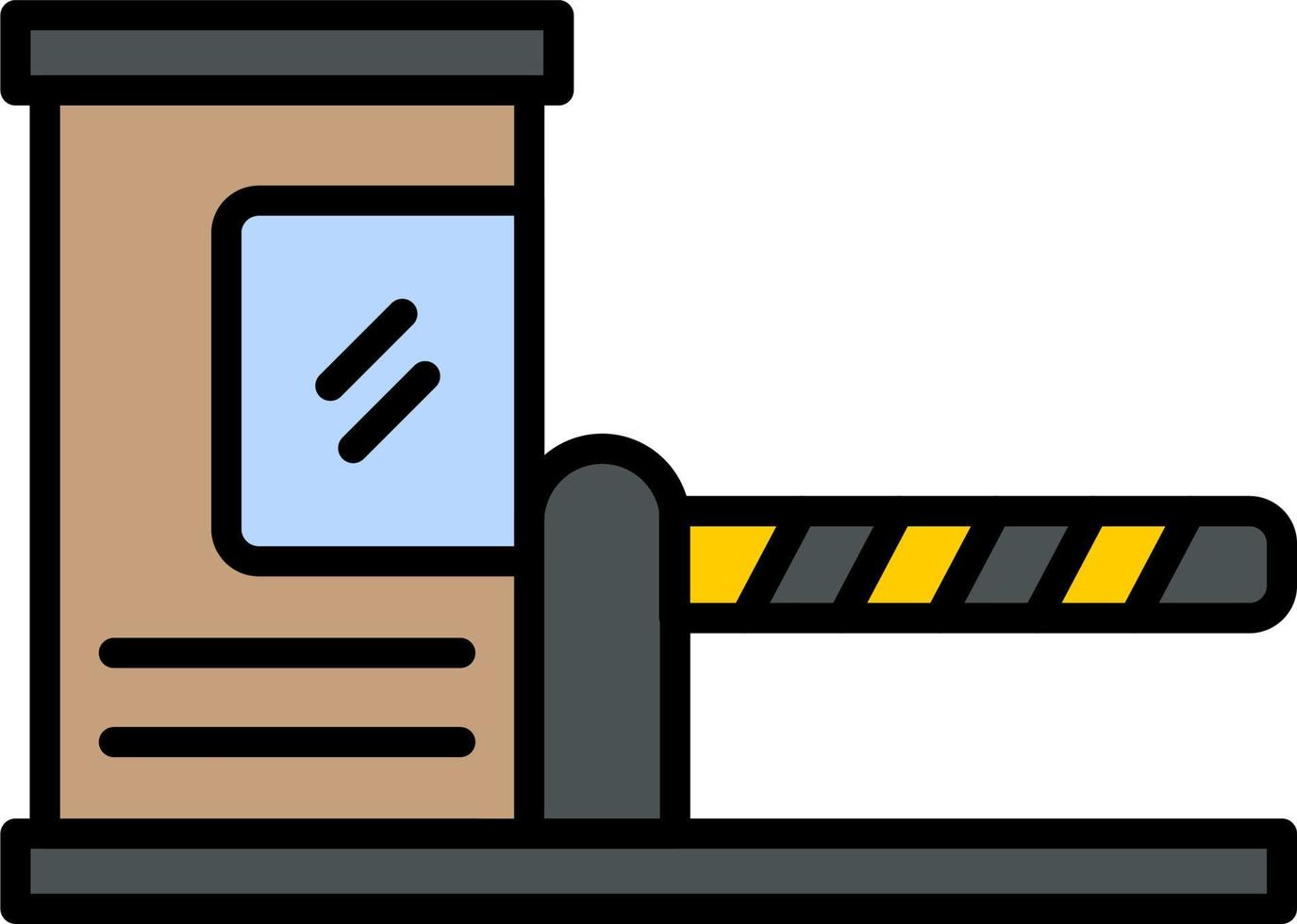 Parking Barrier Vector Icon