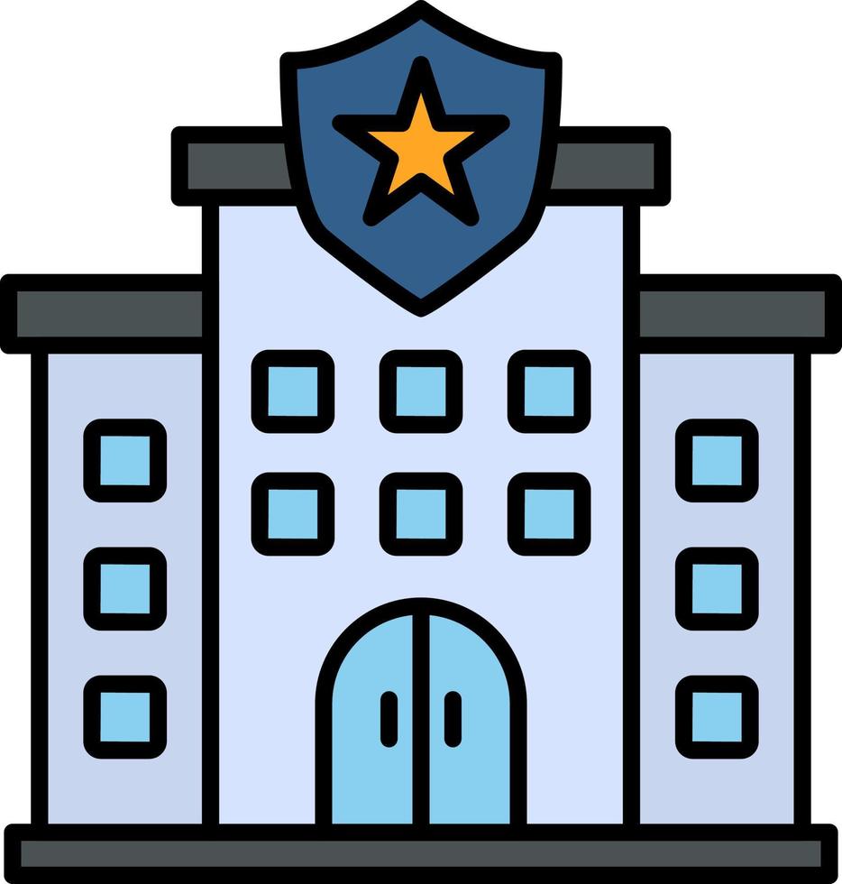 Police Station Vector Icon