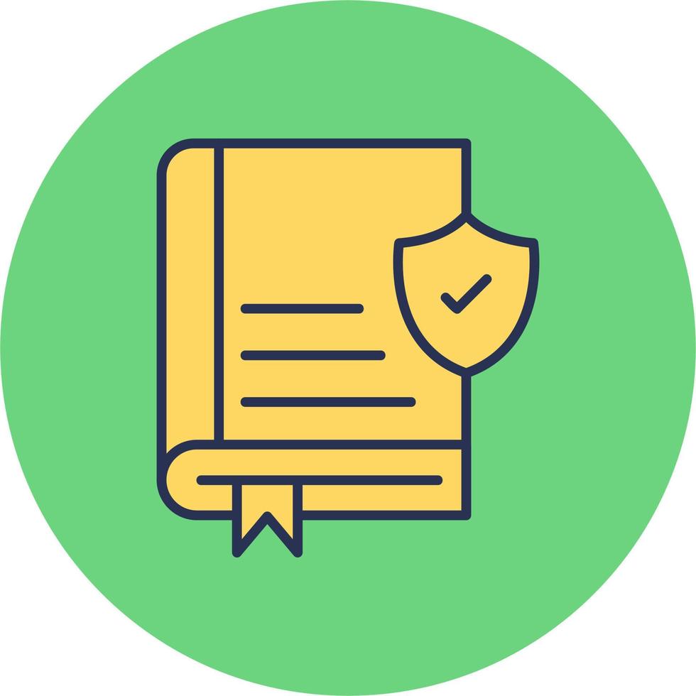 Book Secure Vector Icon