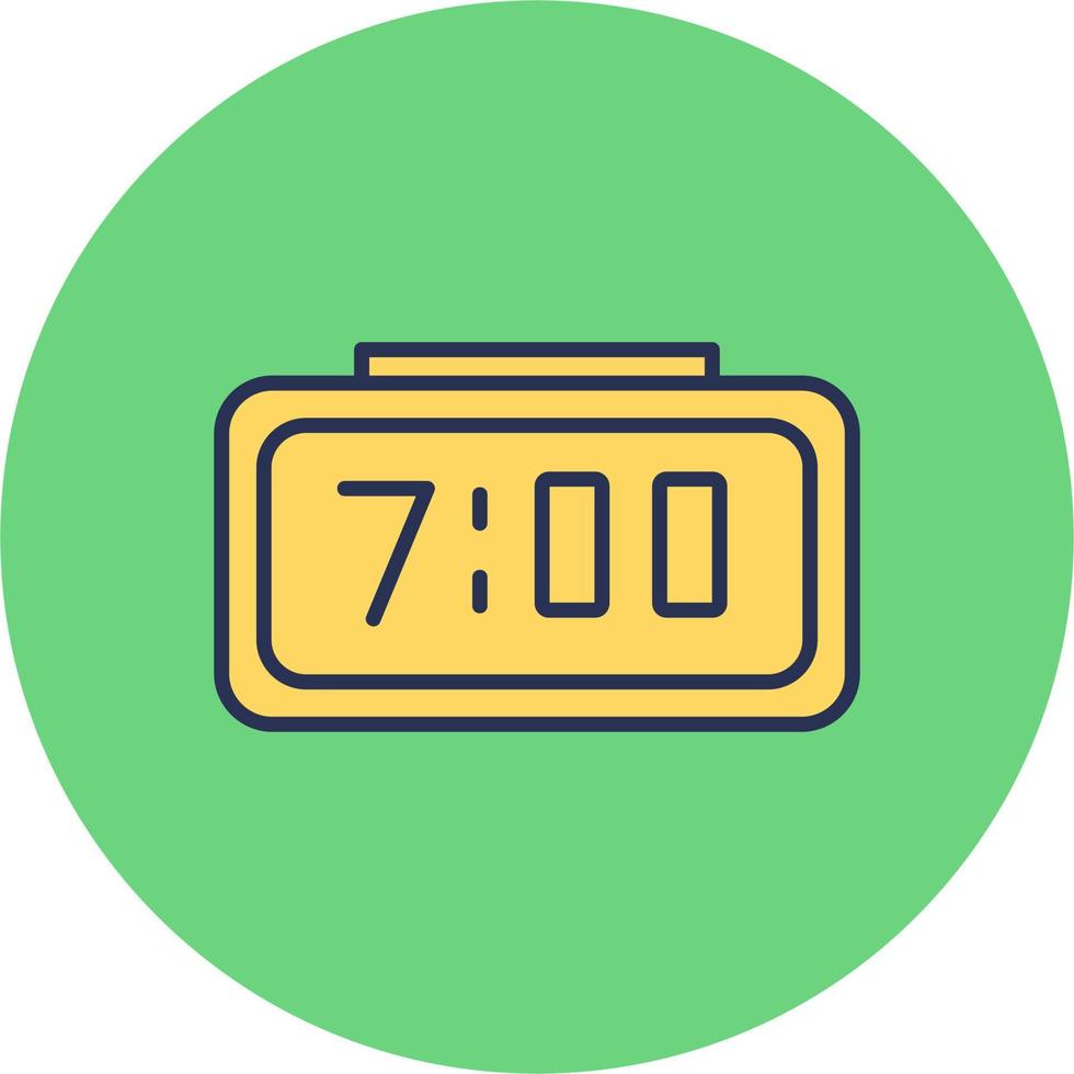 Digital Clock Vector Icon