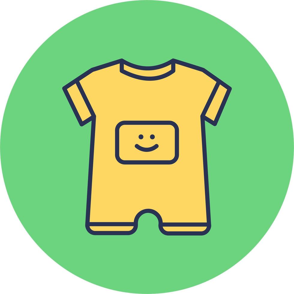 Baby Boy Outfit Vector Icon