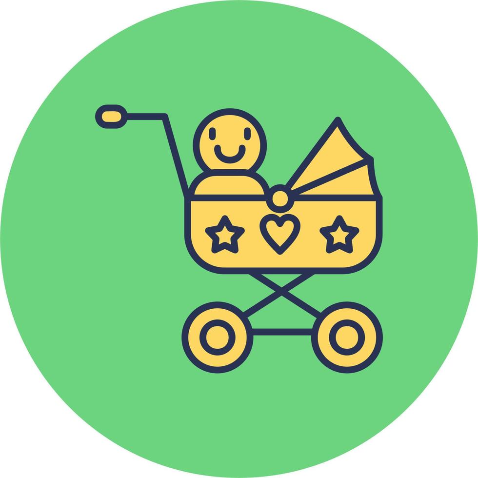 Baby Cart Vector Icon