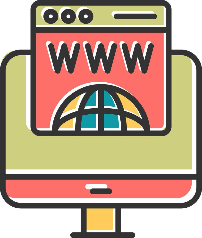 Domain Registration Vector Icon