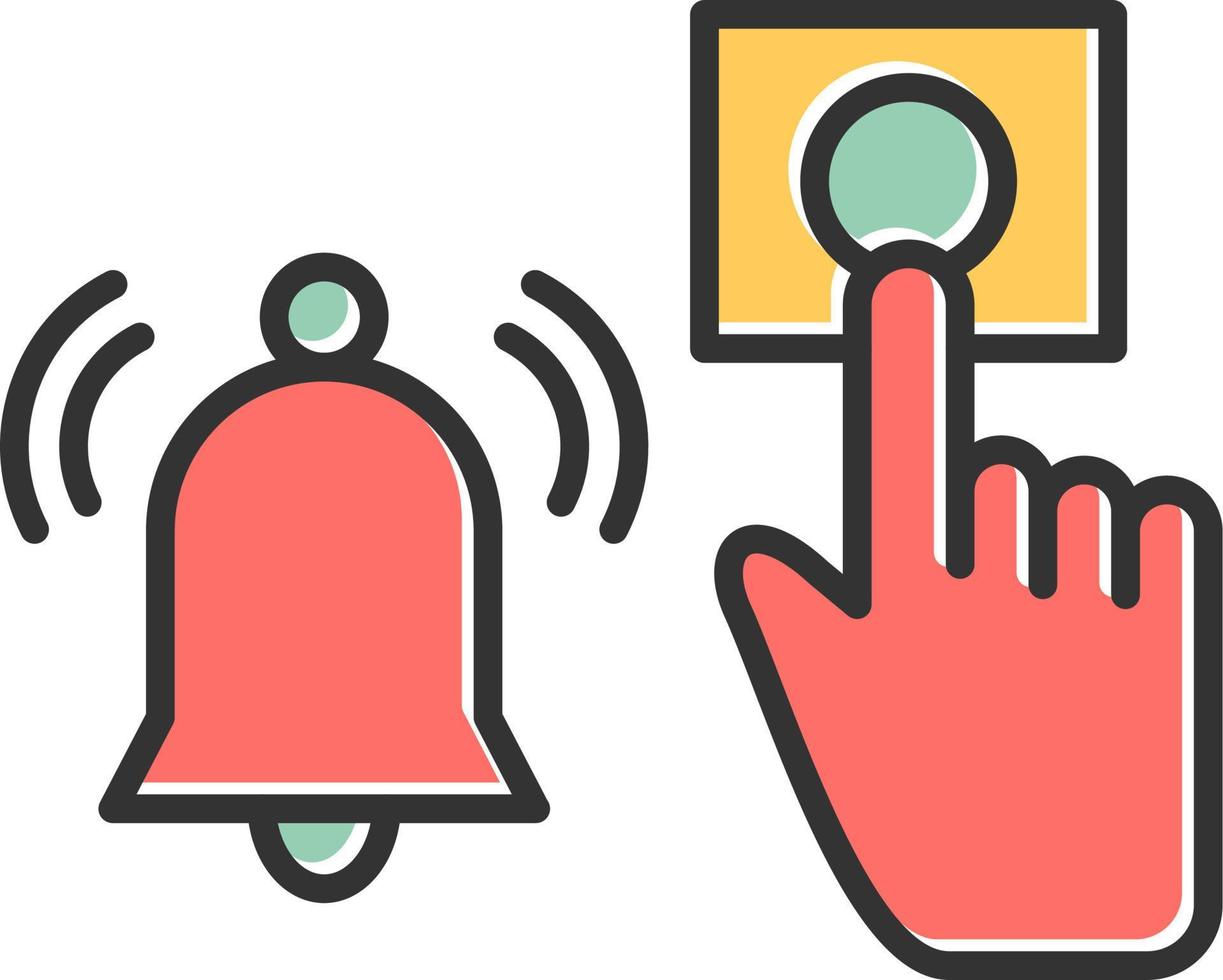 Emergency Alarm Button Vector Icon