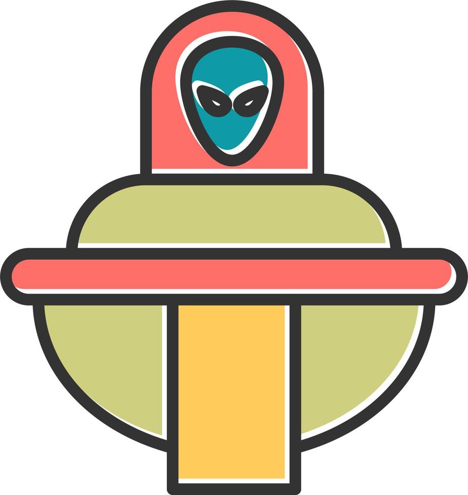 Spaceship Vector Icon