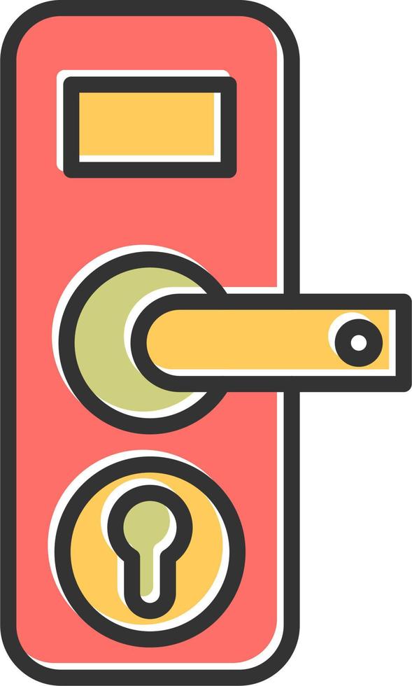 Door Lock Vector Icon