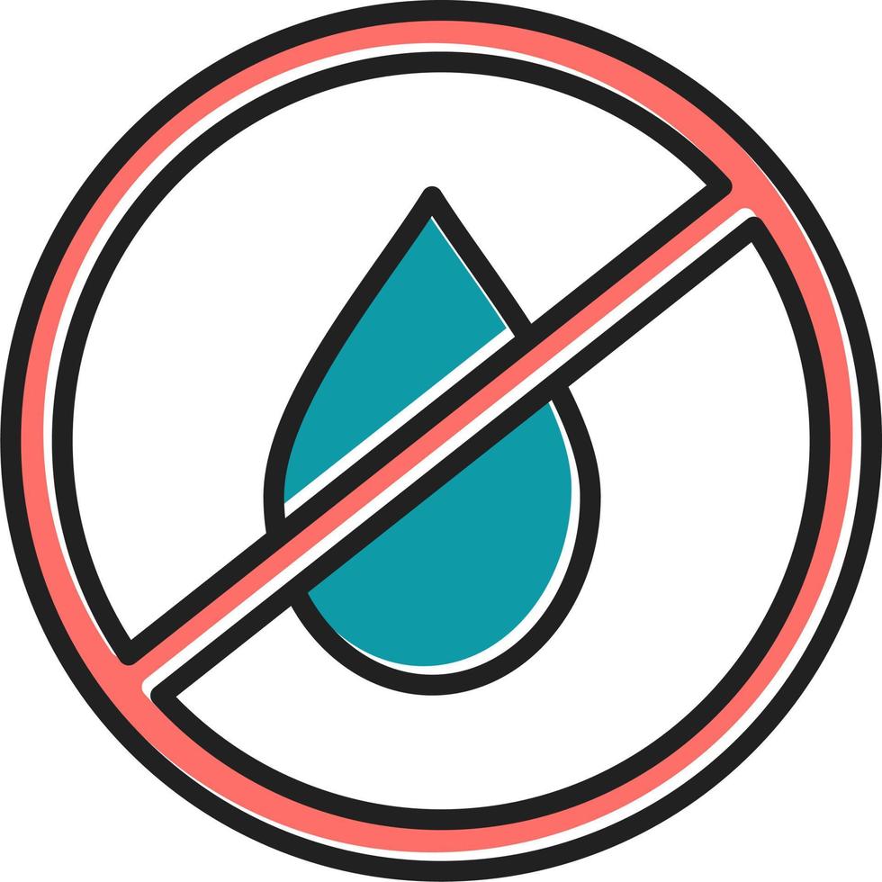 No Water Vector Icon