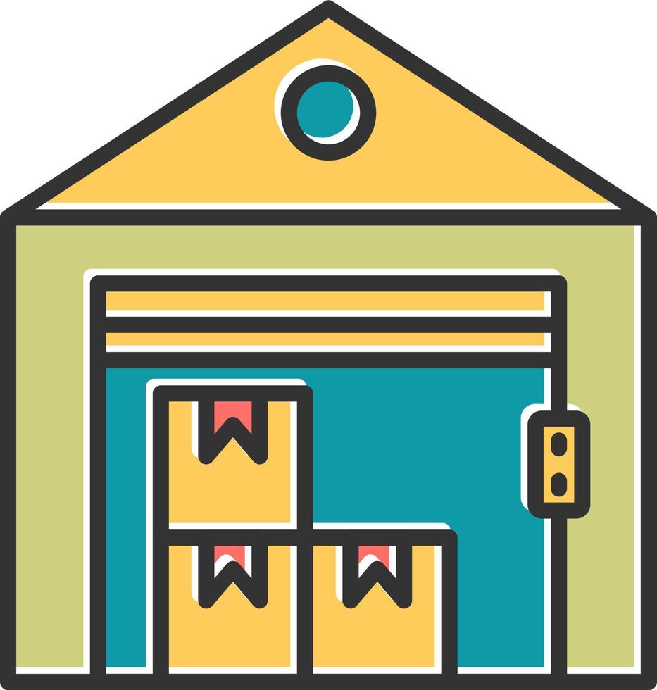 Warehouse Vector Icon