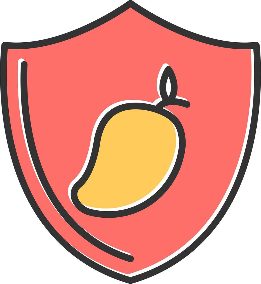 Food Shield Vector Icon