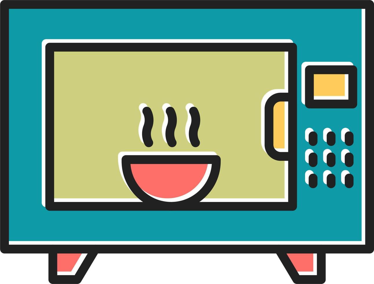 Microwave Oven Vector Icon