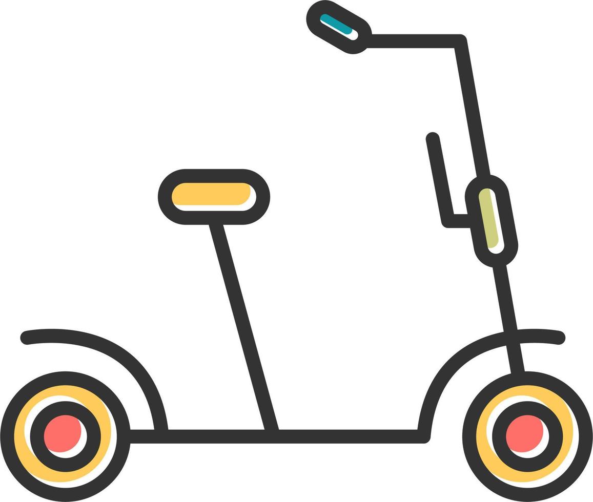 Kick Scooter Vector Icon