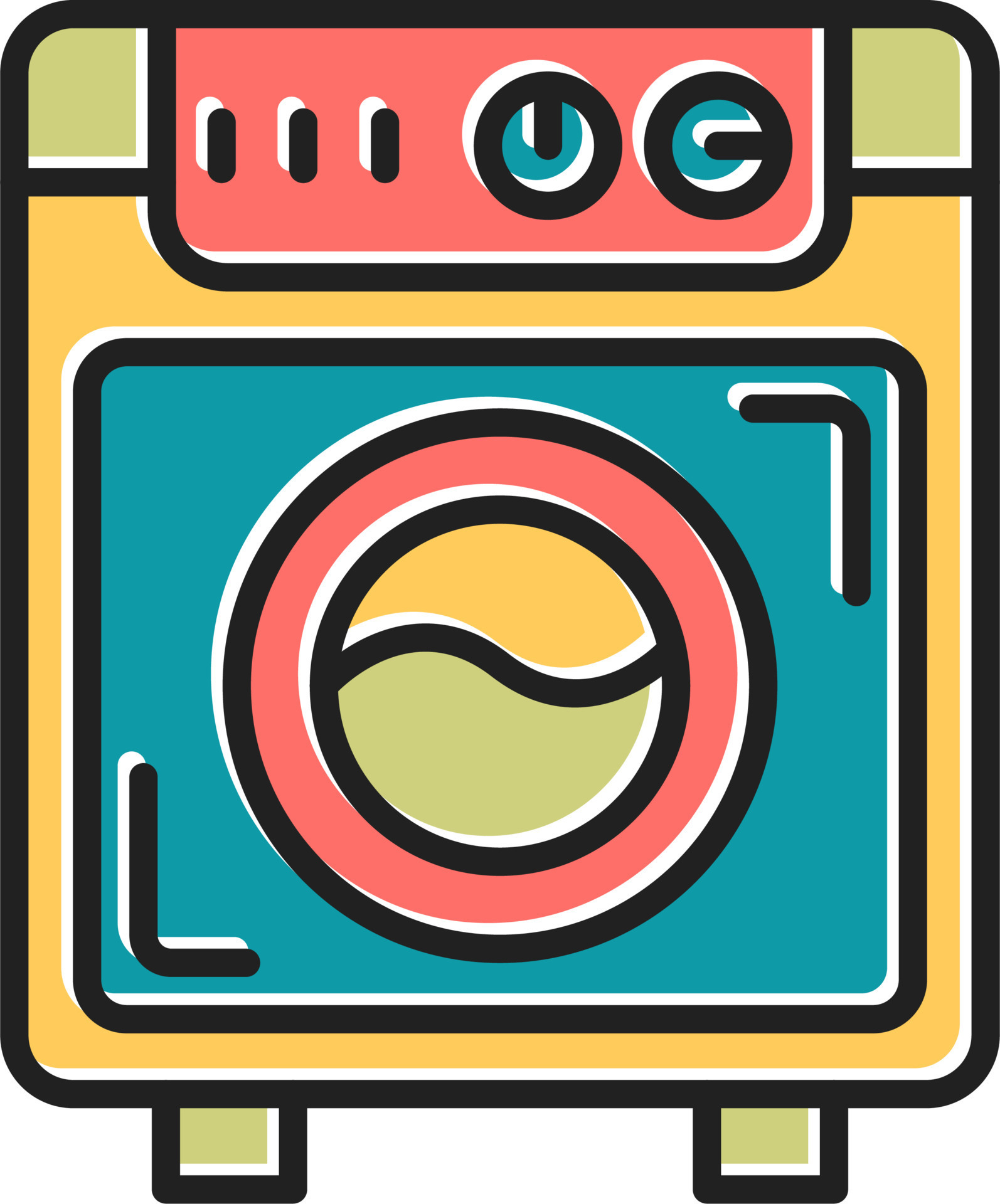 Washing Machine Vector Icon 19967291 Vector Art at Vecteezy