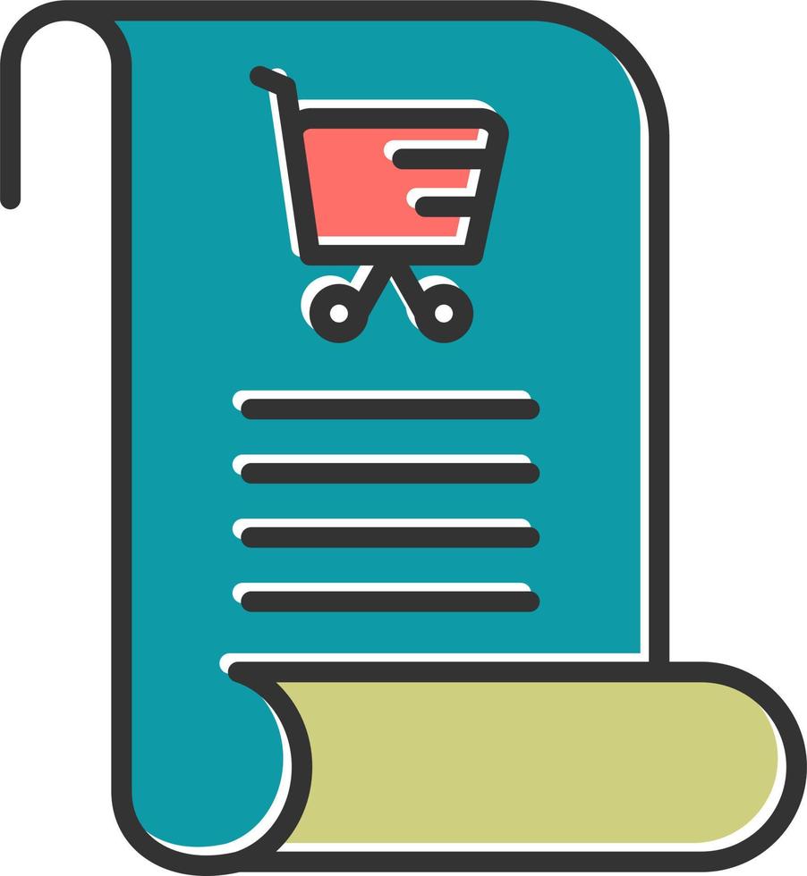 Shopping List Vector Icon