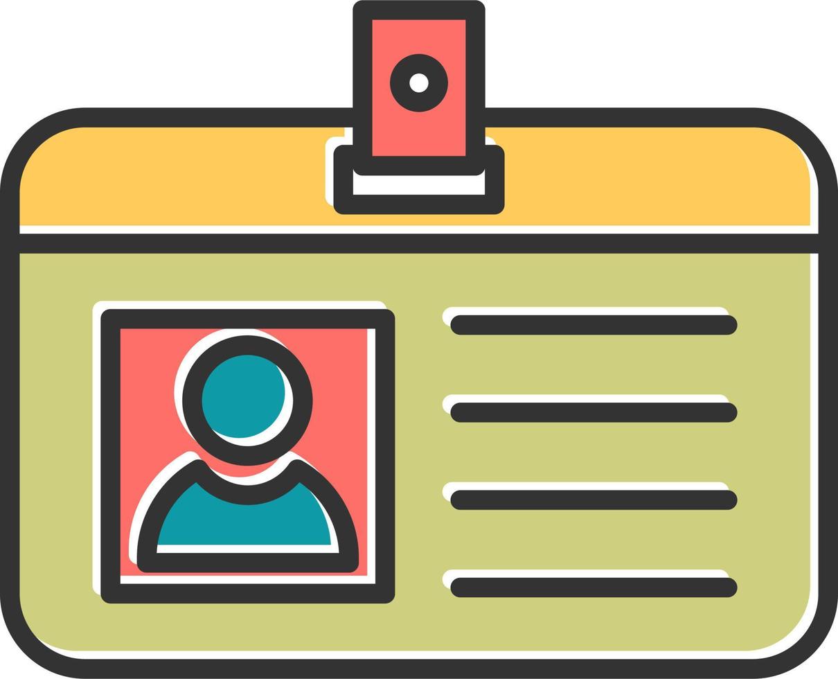 Identification Card Vector Icon
