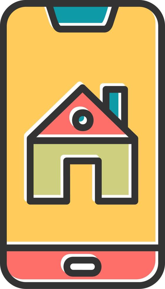 Smartphone House Control Vector Icon