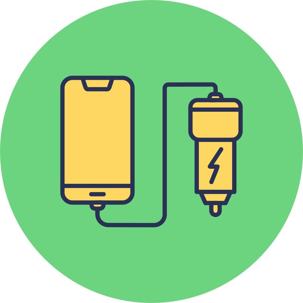 Car phone charging Vector Icon