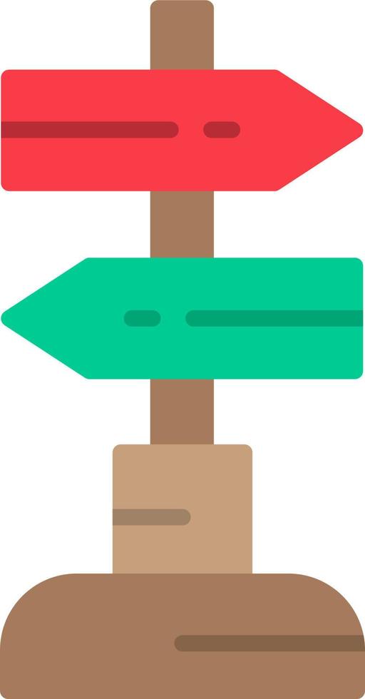 Sign Post Vector Icon