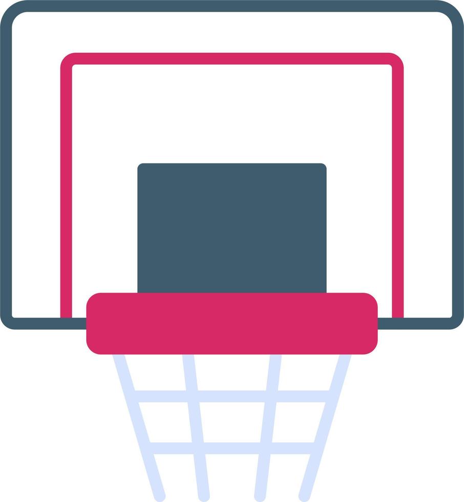 icono de vector de aro de baloncesto