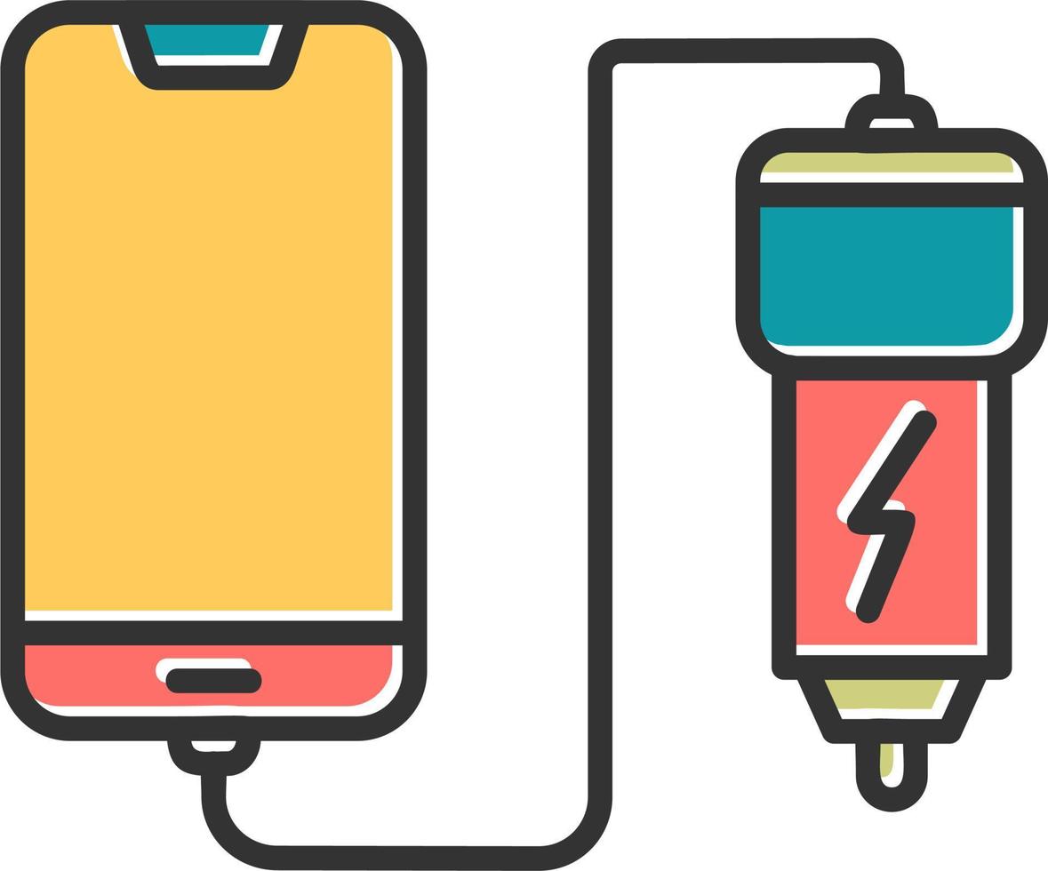 Car phone charging Vector Icon