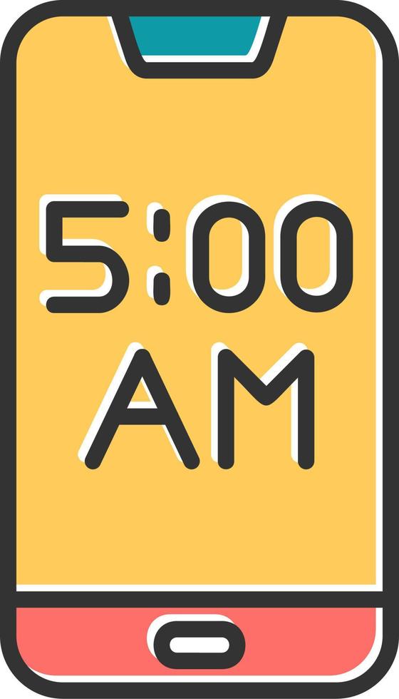 Smartphone Alarm Vector Icon