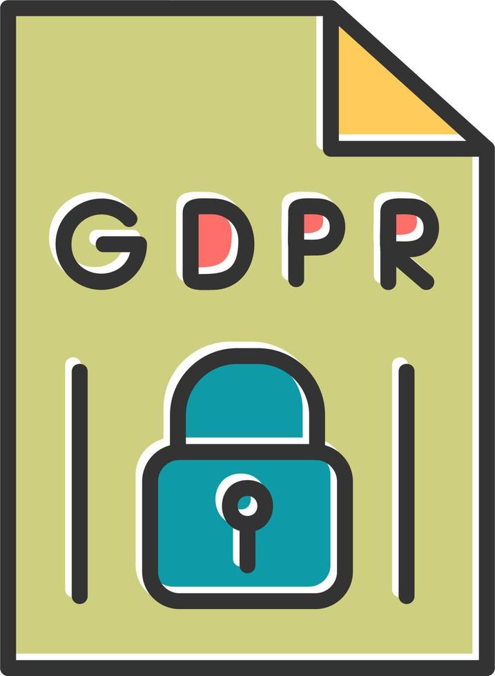 gdpr vector icono