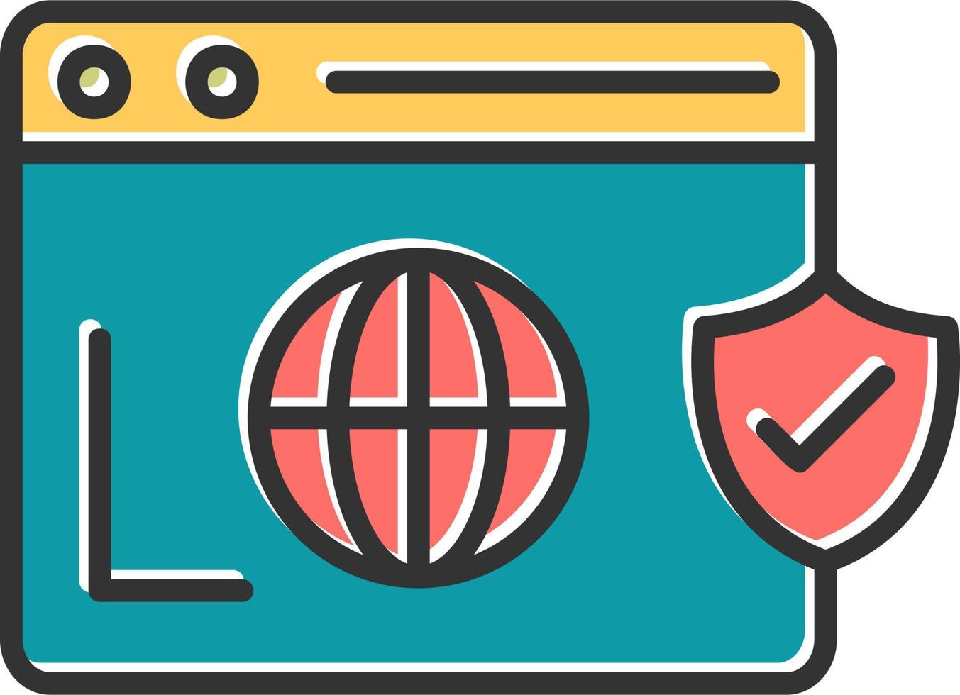 Secure  Browser Vector Icon