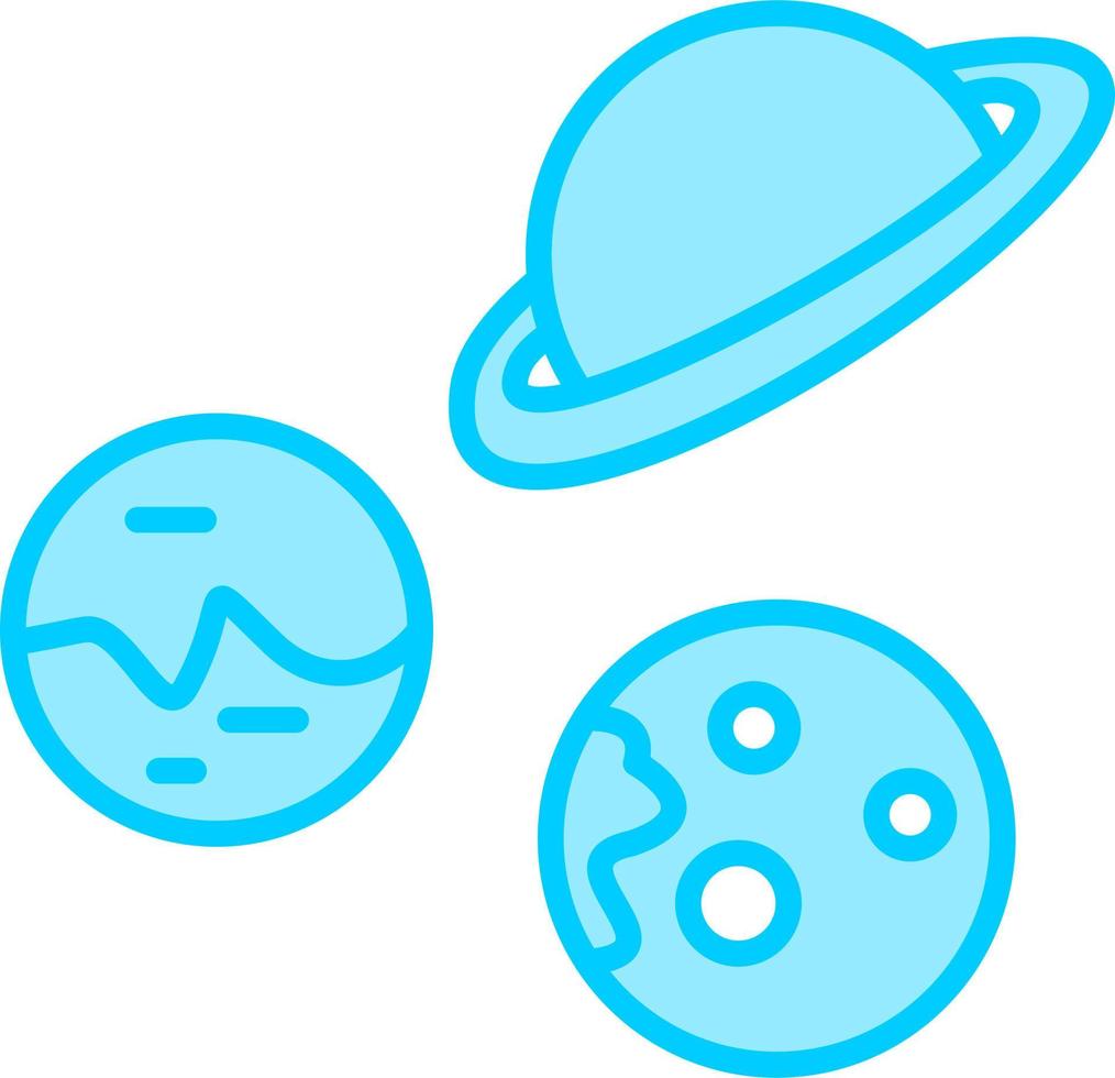 icono de vector de planetas