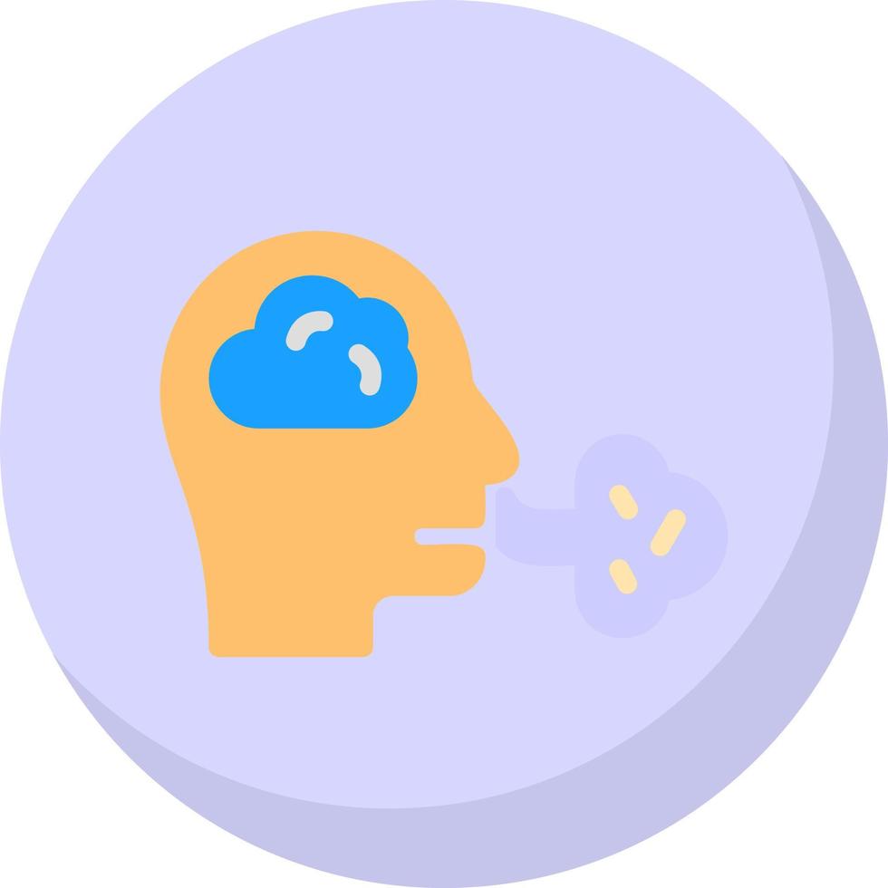 Inhale Vector Icon Design
