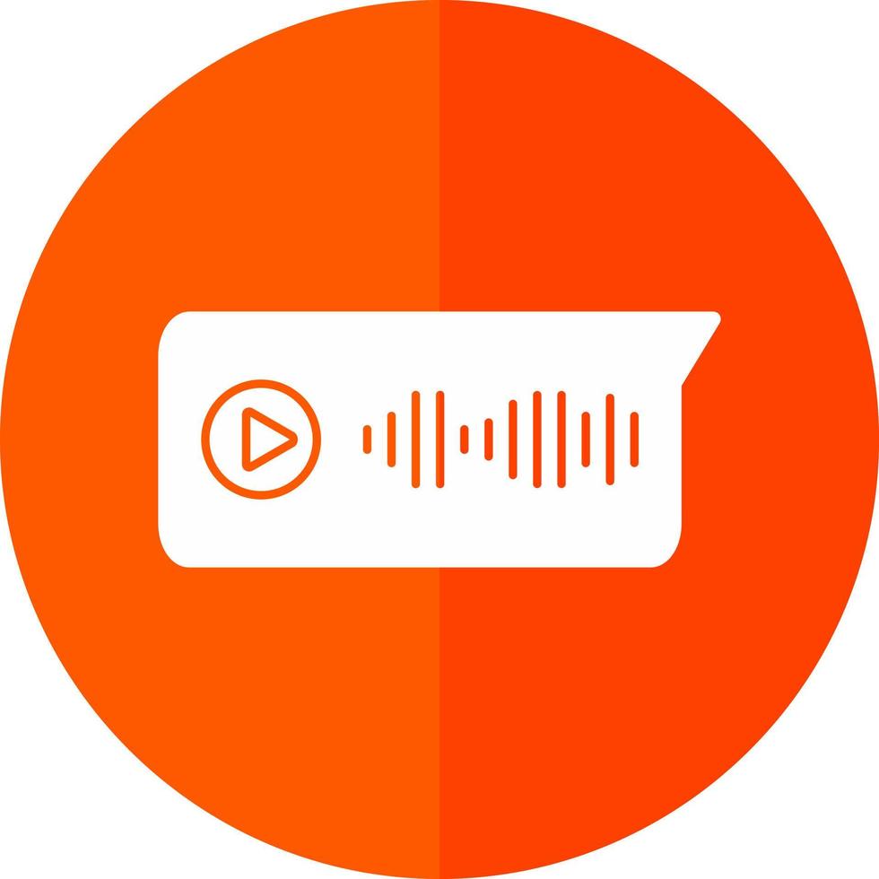 Voice Message Vector Icon Design