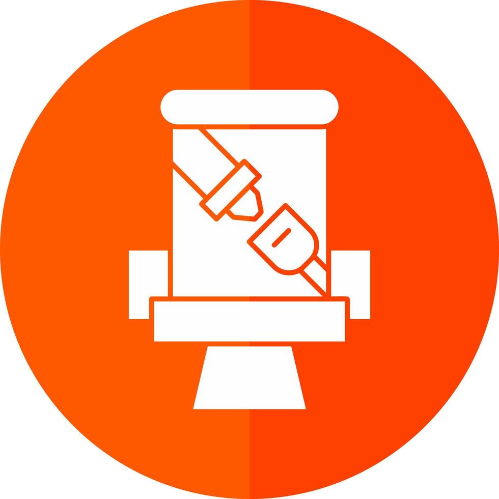 Seat Belt Vector Icon Design