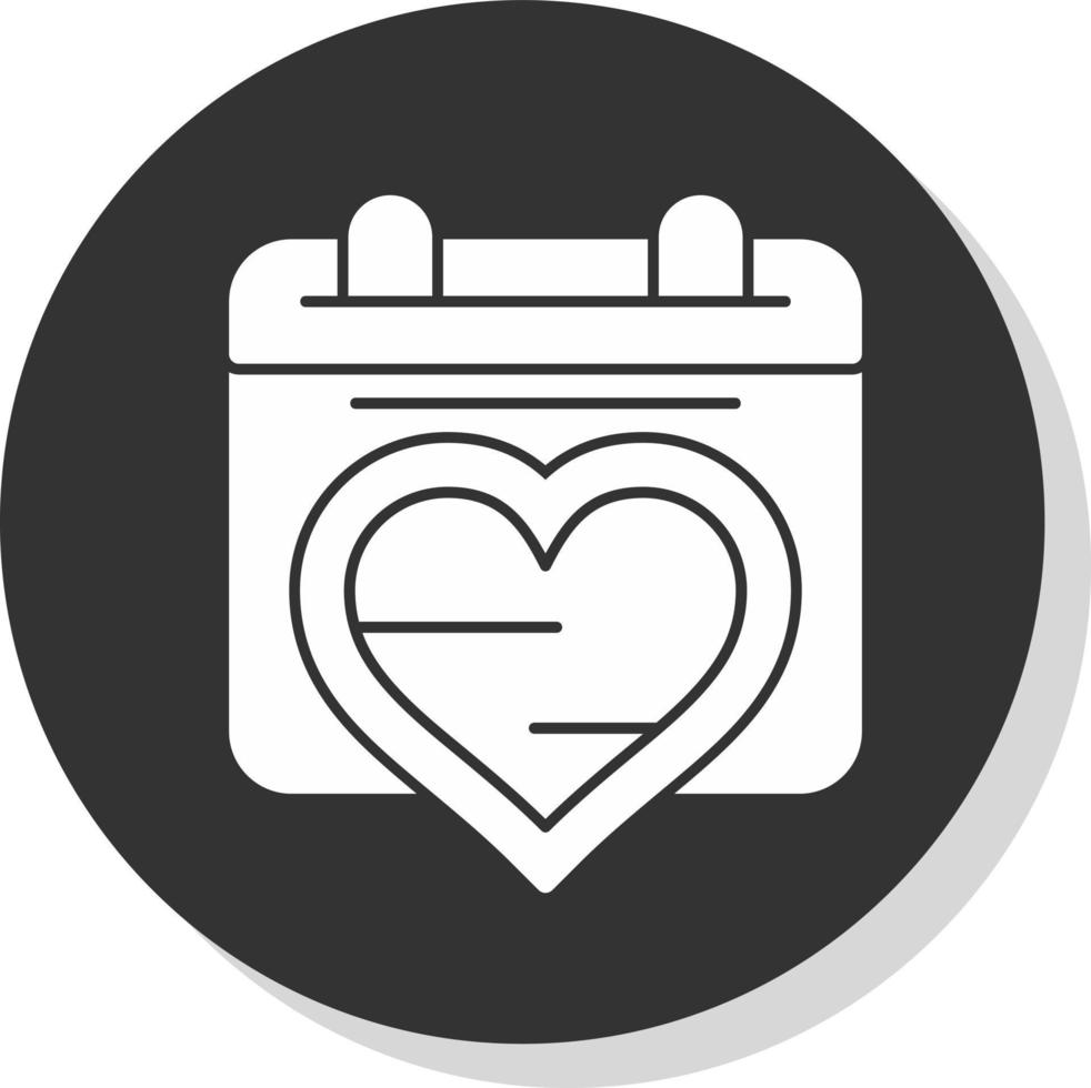 diseño de icono de vector de fecha romántica