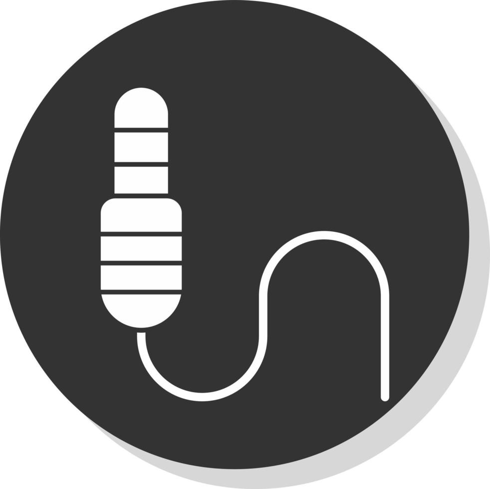 diseño de icono de vector de conector de audio