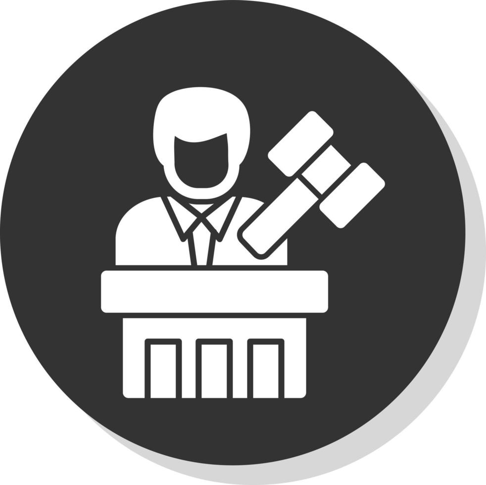 Judge Vector Icon Design