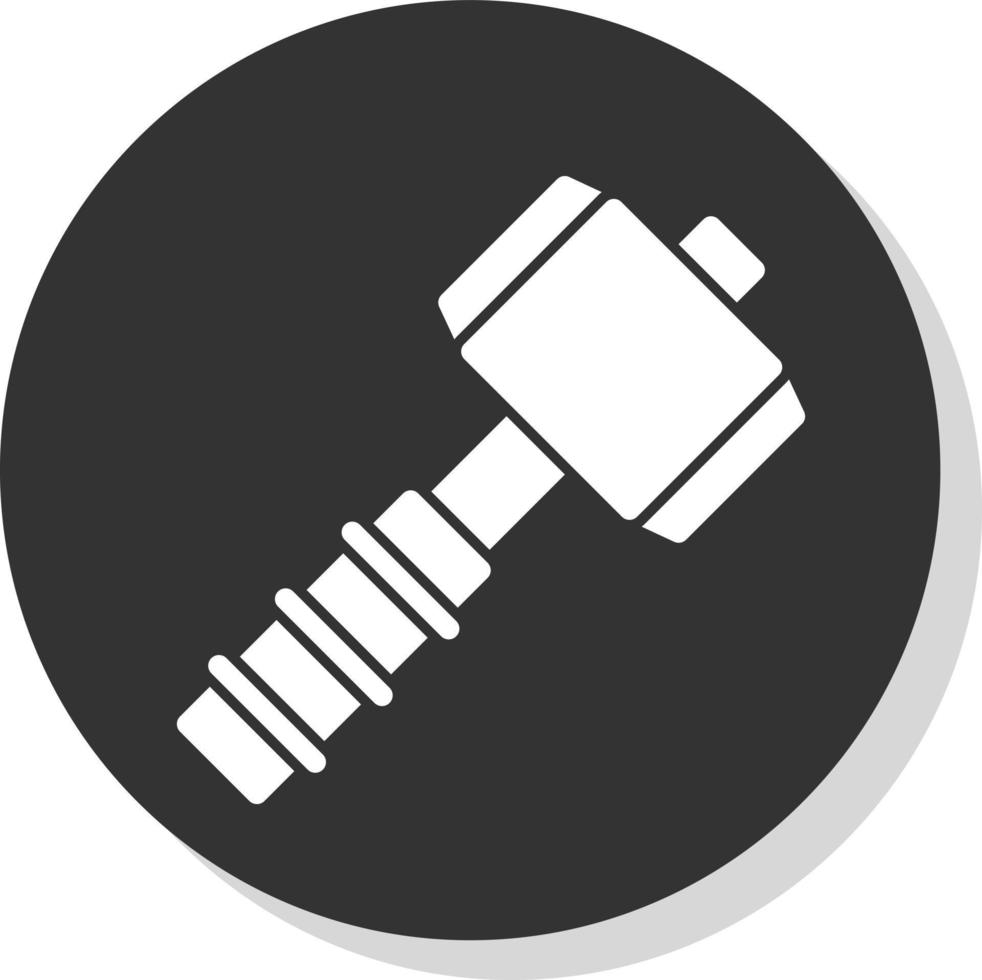 Thor Hammer Vector Icon Design