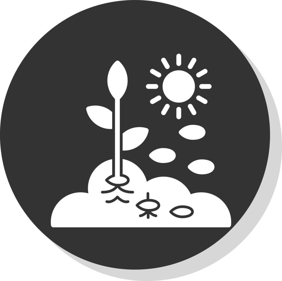 Seeding Vector Icon Design