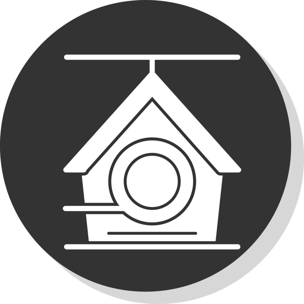 Bird House Vector Icon Design