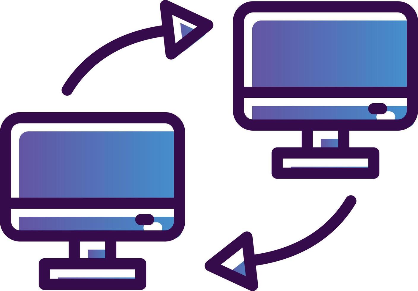 Data Transferred Vector Icon Design