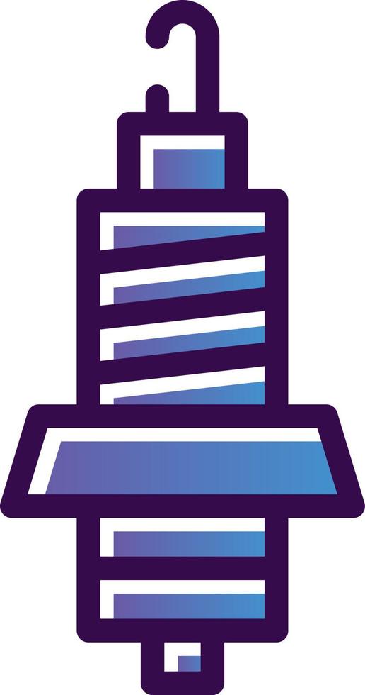 Spark Plug Vector Icon Design